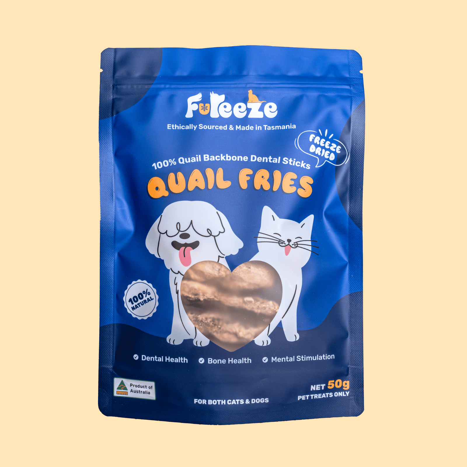 Freeze Dried Quail Backbone