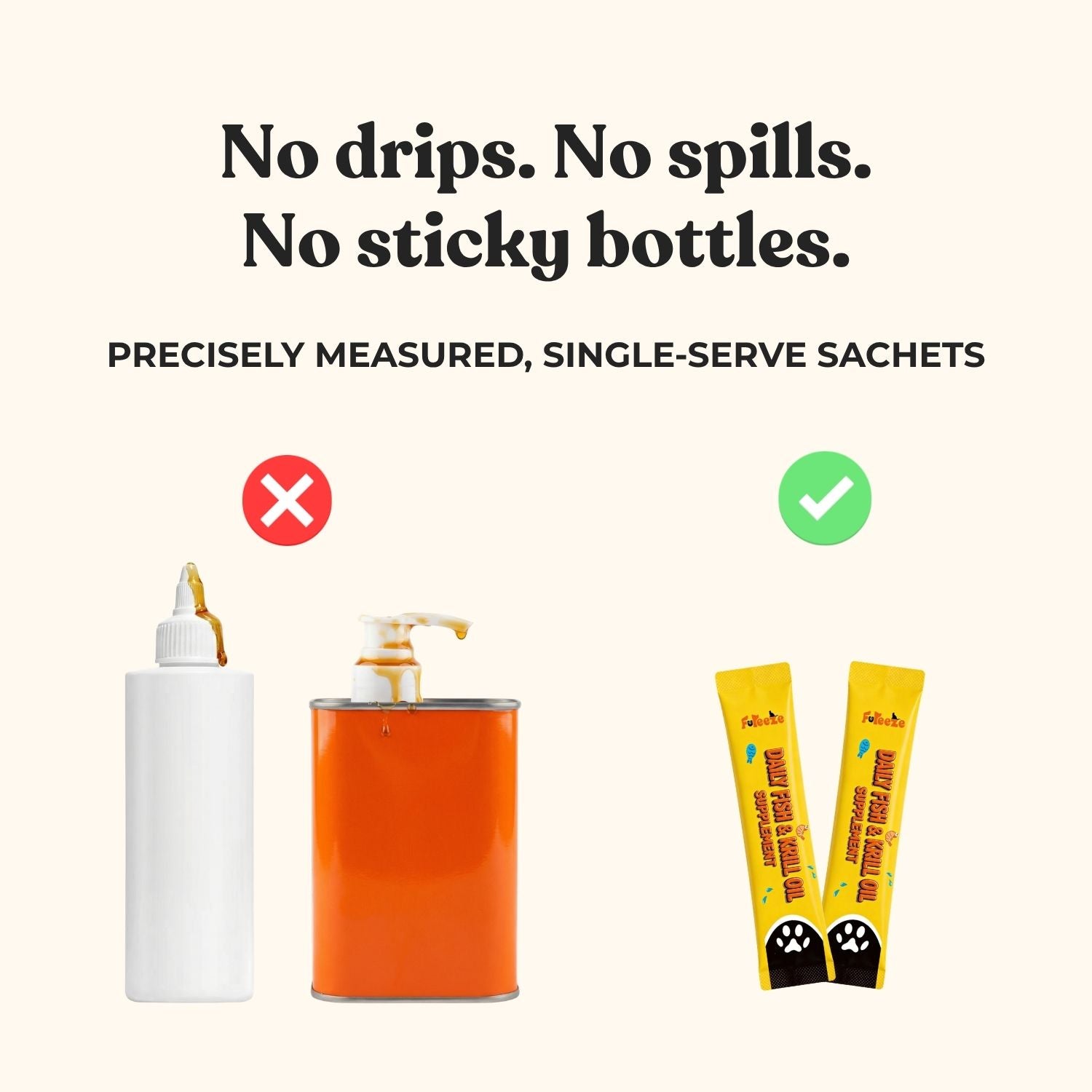 No Fridge. No Mess. — Fureeze® Daily Fish & Krill Oil Supplement