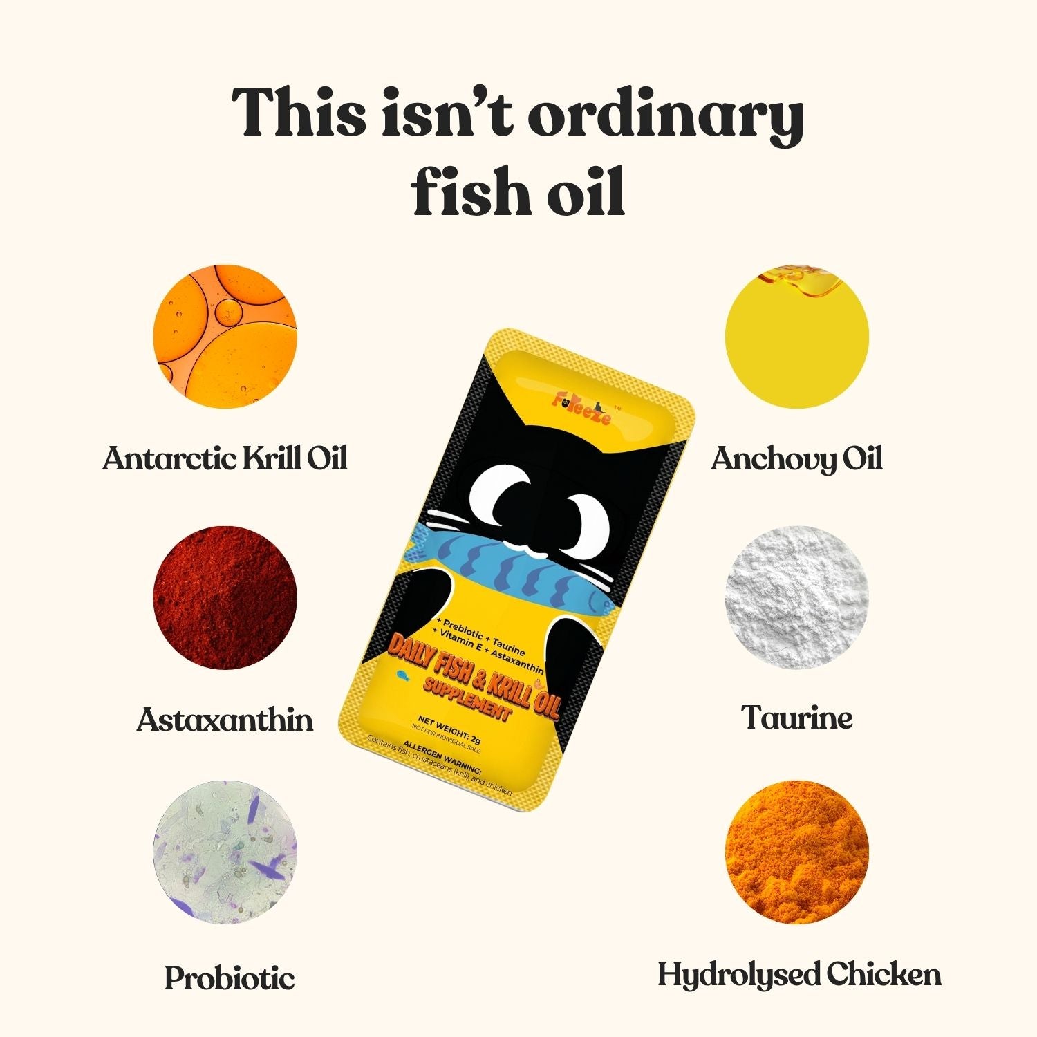 No Fridge. No Mess. — Fureeze® Daily Fish & Krill Oil Supplement