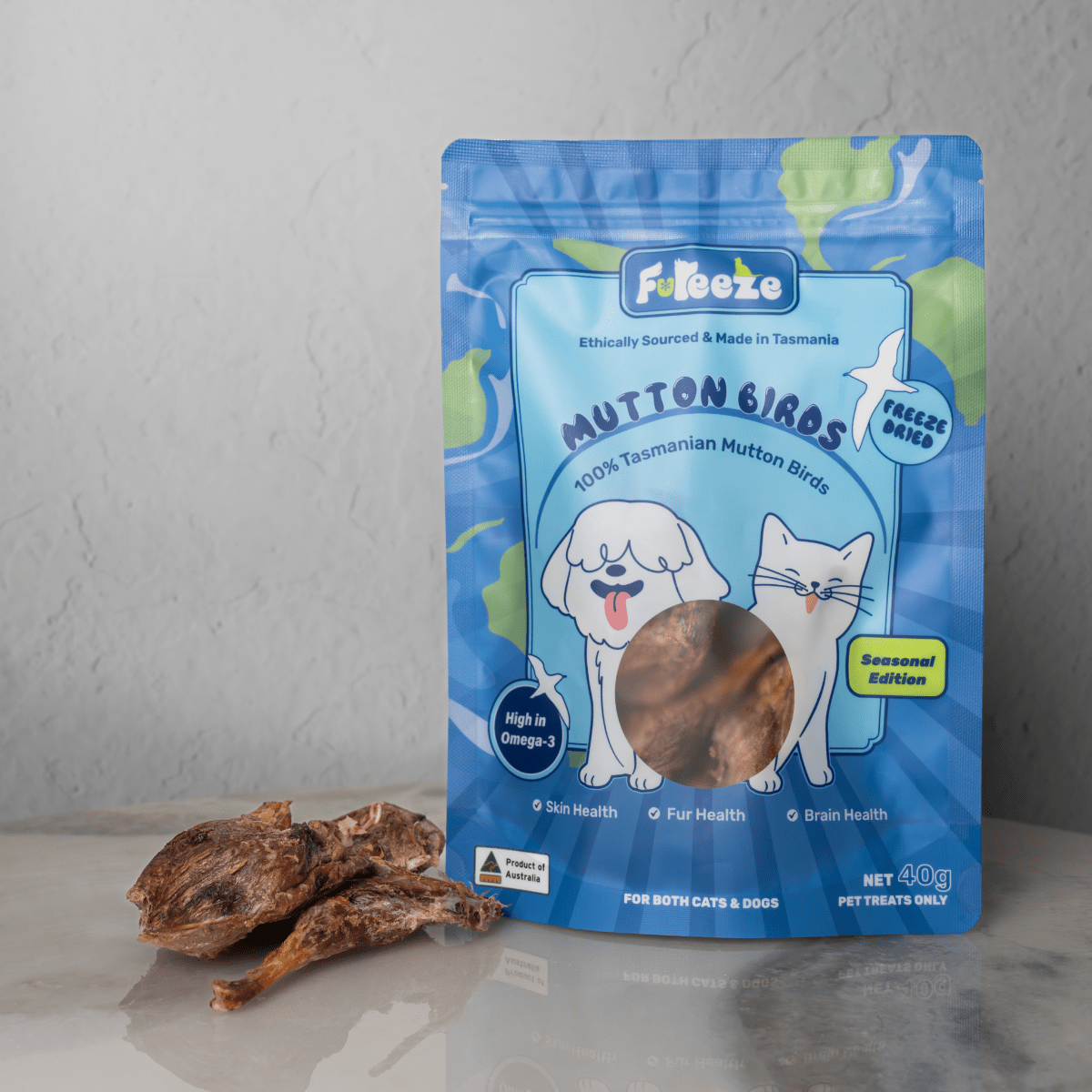 Freeze Dried Mutton Bird 40g